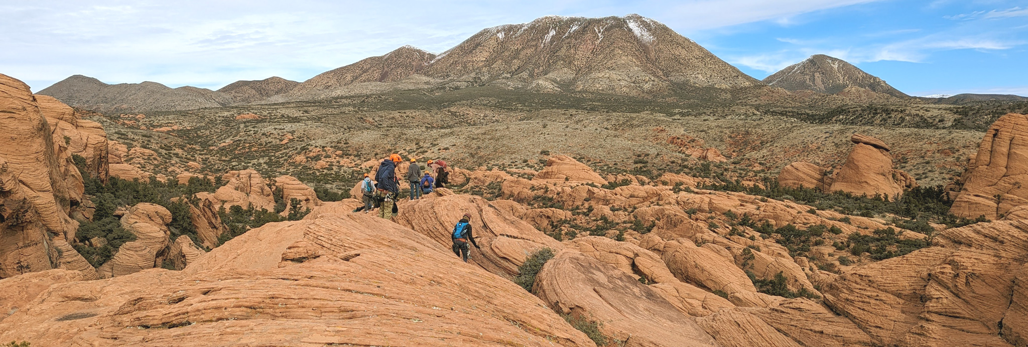 rock climbing and hiking