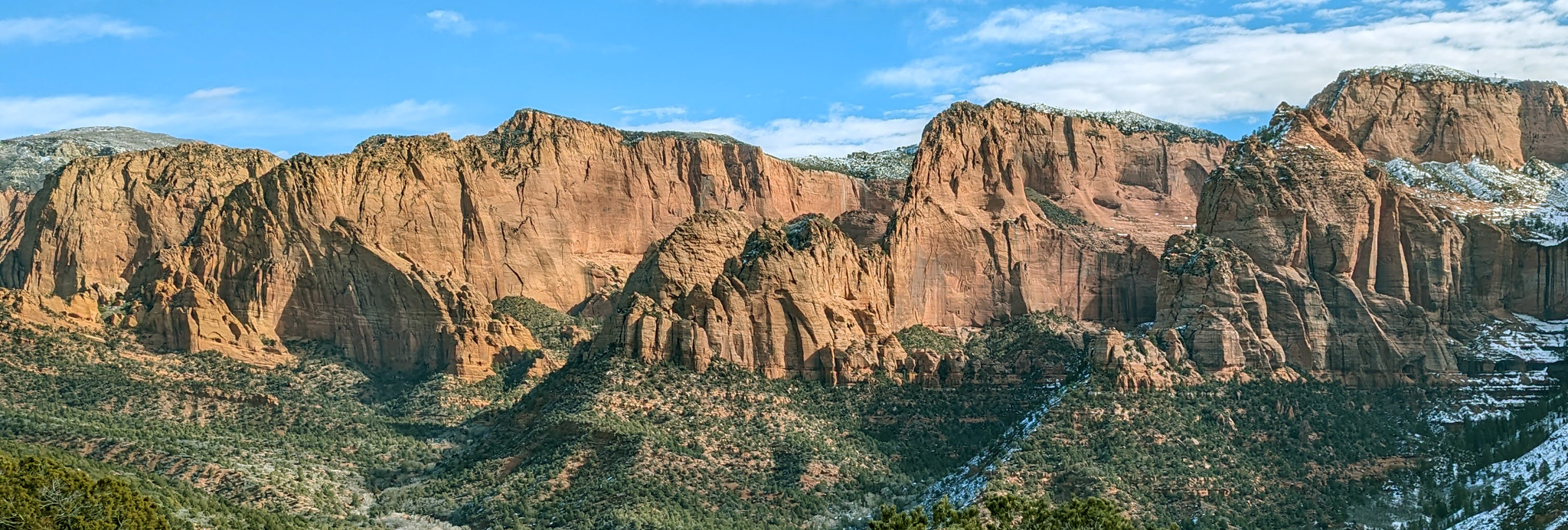 Mountains of Utah Kolob canyon